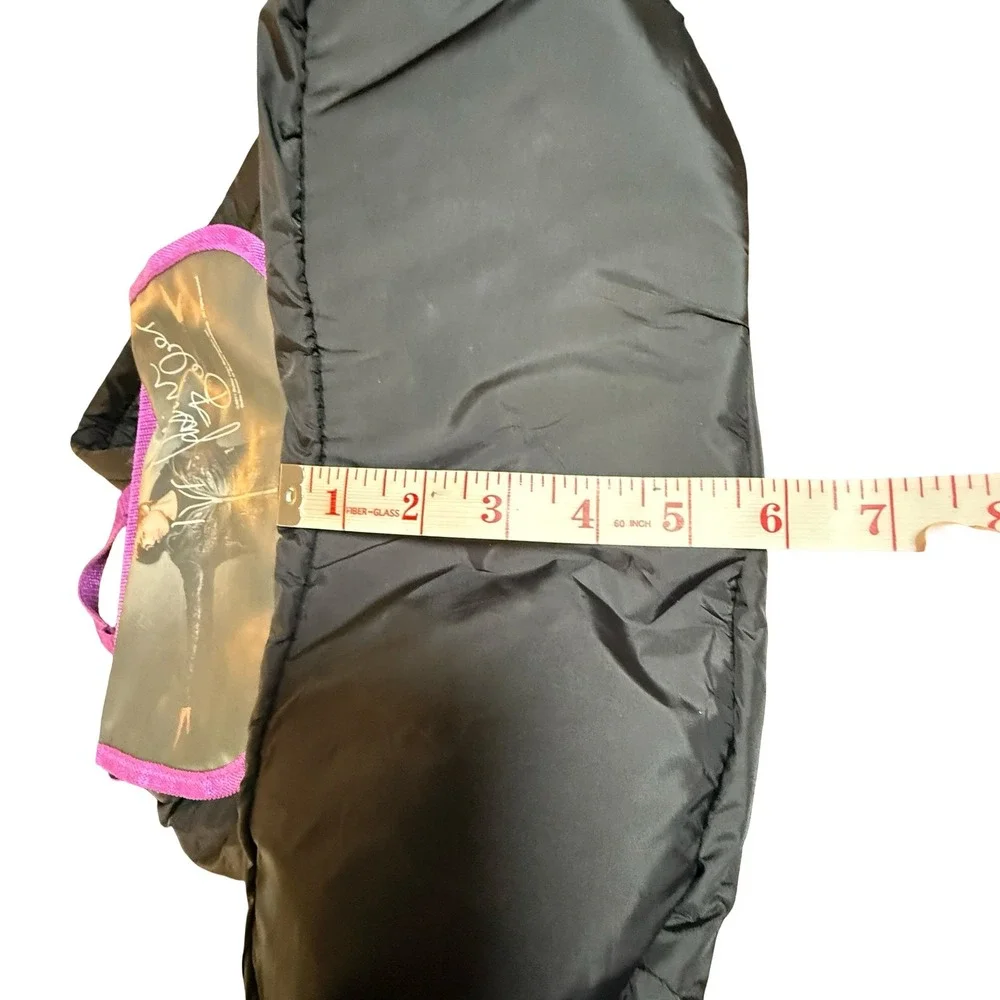 Justin Bieber 2011 Tour Merchandise Backpack Black Purple Puffer Bag Y2K RARE